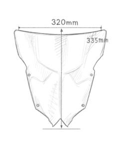Cúpula doble burbuja compatible con Yamaha YZF R6R 2008 - 2017 Ahumada